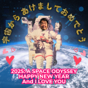 宇宙からあけましておめでとう